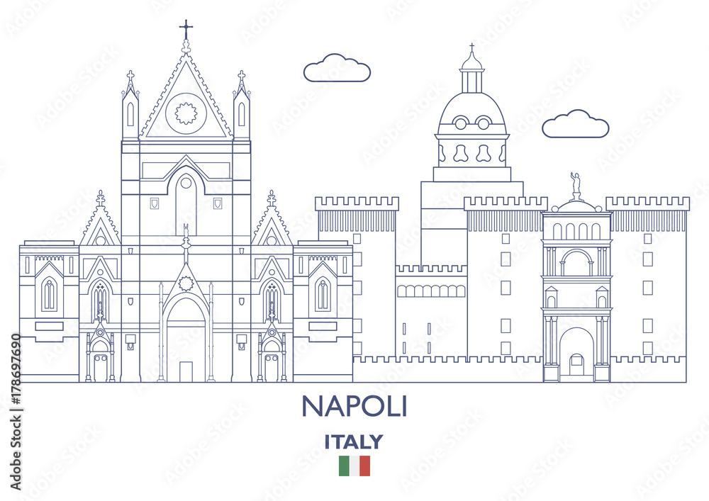 Napoli City Skyline, Italy