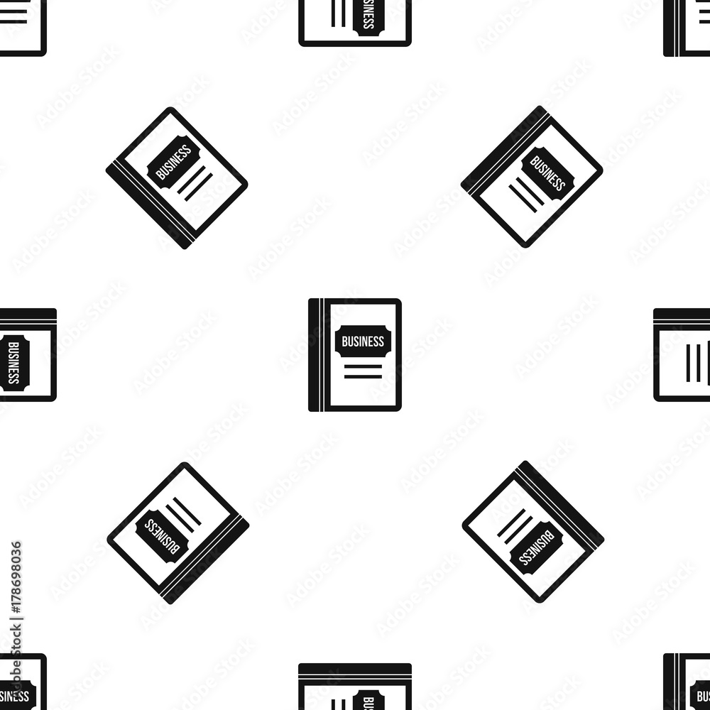 Business book pattern seamless black Business book pattern seamless black