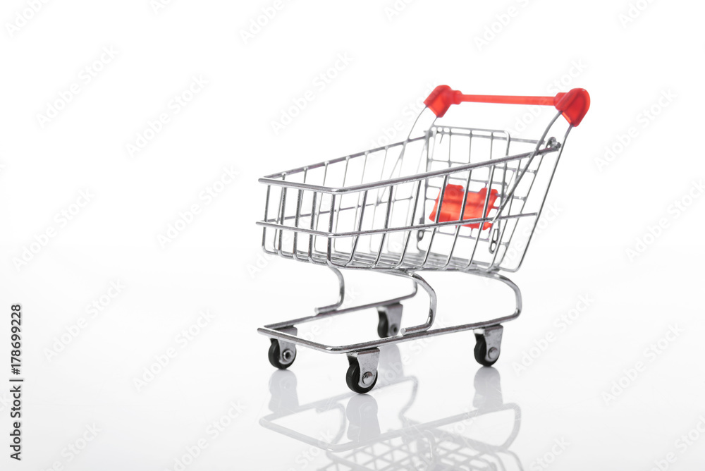 Empty Shopping cart isolated on white background. Empty Shopping cart isolated on white background.