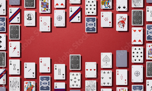 Digital image of playing cards photo