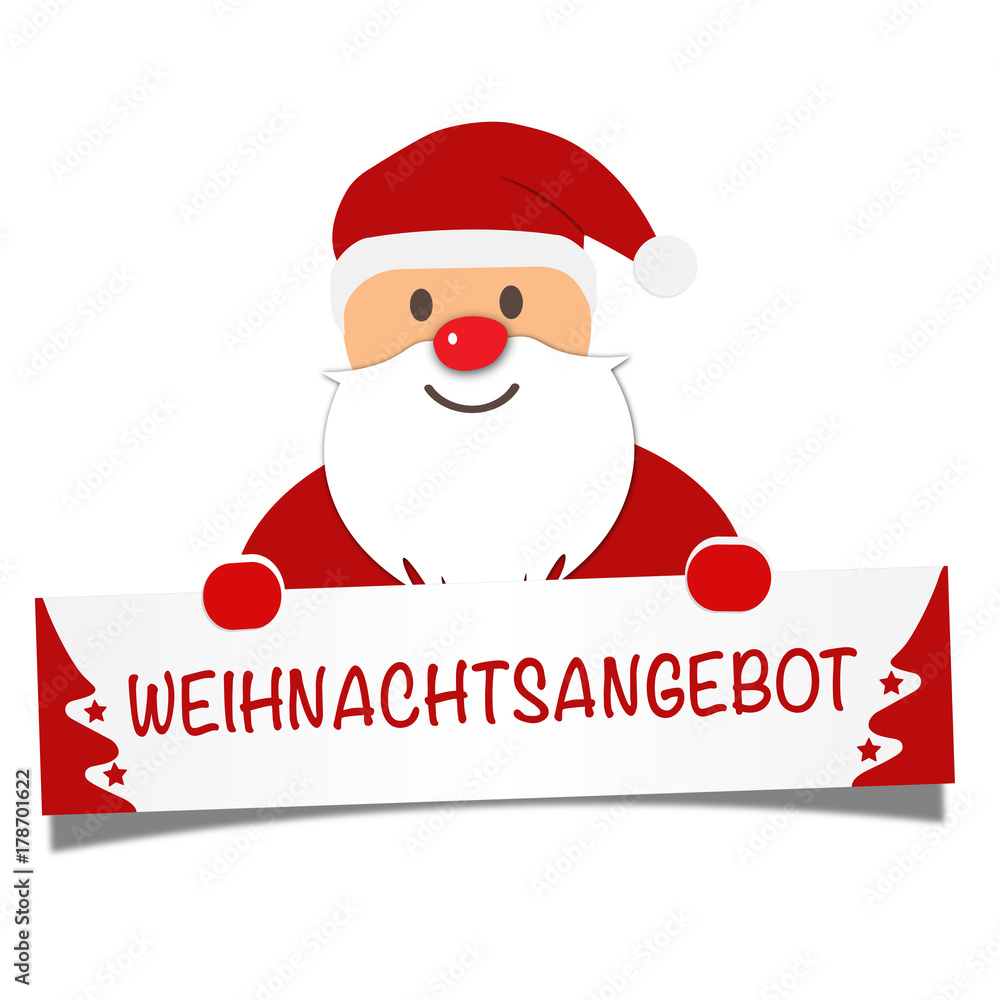 Weihnachtsangebot Schild Weihnachtsangebot Schild