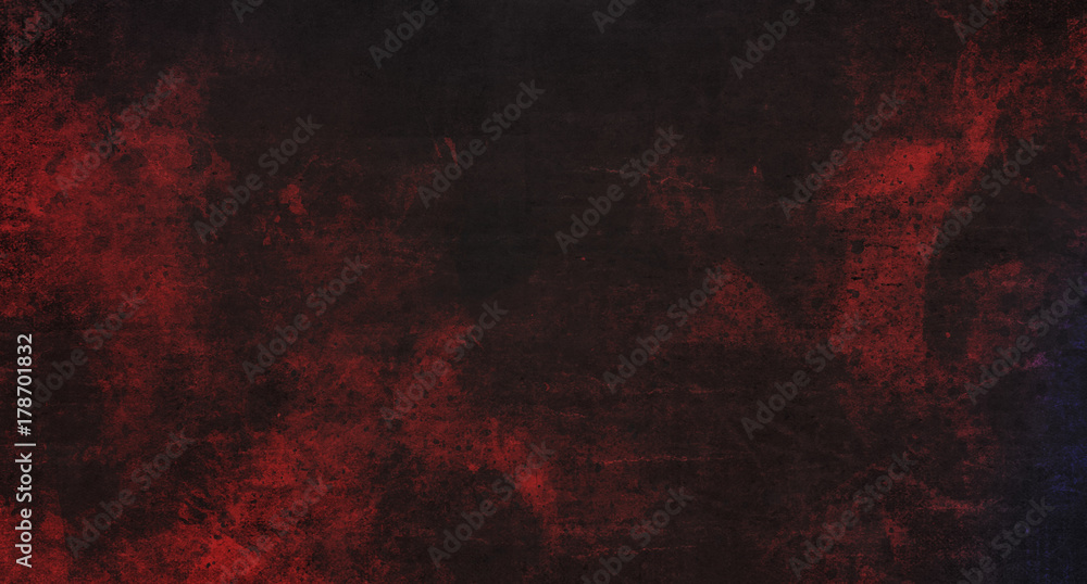 Abstract dark red grunge background 3D Rendering