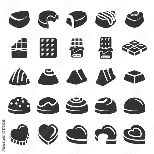 chocolate icon set 4, vector eps10