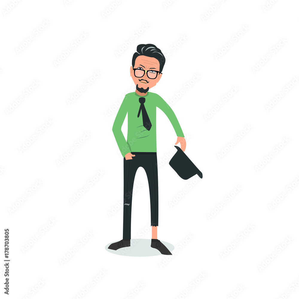 Exhausted and completely wiped out cartoon guy in casual clothes, gesturing. Vector illustration. Modern flat design. Exhausted and completely wiped out cartoon guy in casual clothes, gesturing. Vector illustration. Modern flat design.