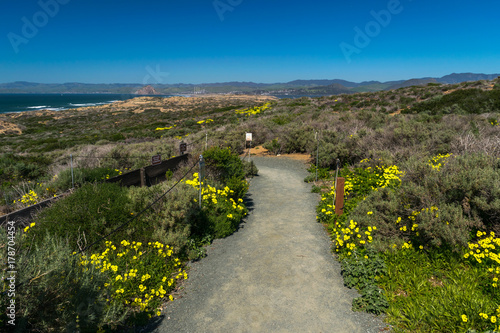Exploring the Pacific shoreline at Spooner's Cove, Bluff Trail, Montana de Oro State Park, Morro Bay, San Luis Obispo County, California, USA