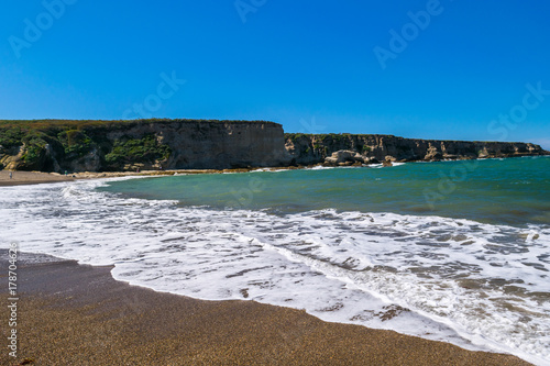 Exploring the Pacific shoreline at Spooner's Cove, Bluff Trail, Montana de Oro State Park, Morro Bay, San Luis Obispo County, California, USA