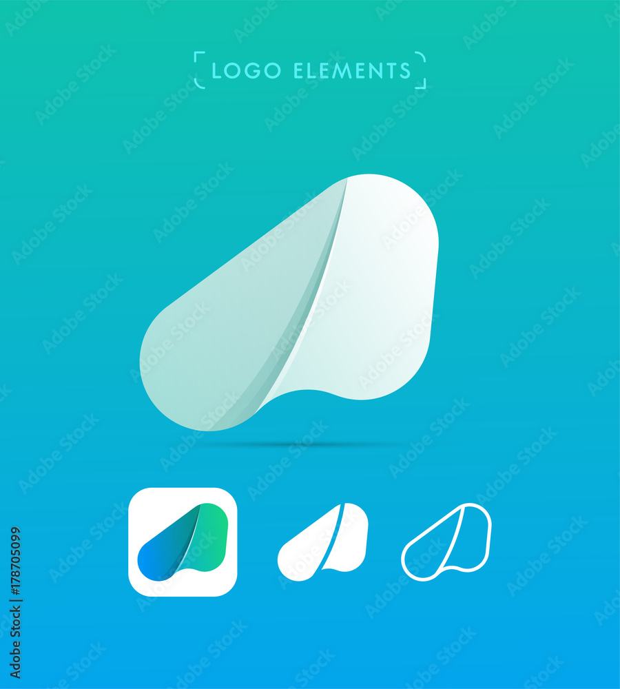 Letter A logo template. Vector abstract origami style. Application icon Letter A logo template. Vector abstract origami style. Application icon