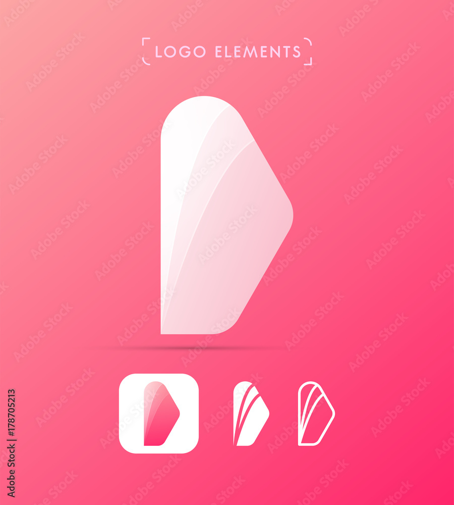 Play button arrow logo template. Material design, flat and line style. Application icon Play button arrow logo template. Material design, flat and line style. Application icon