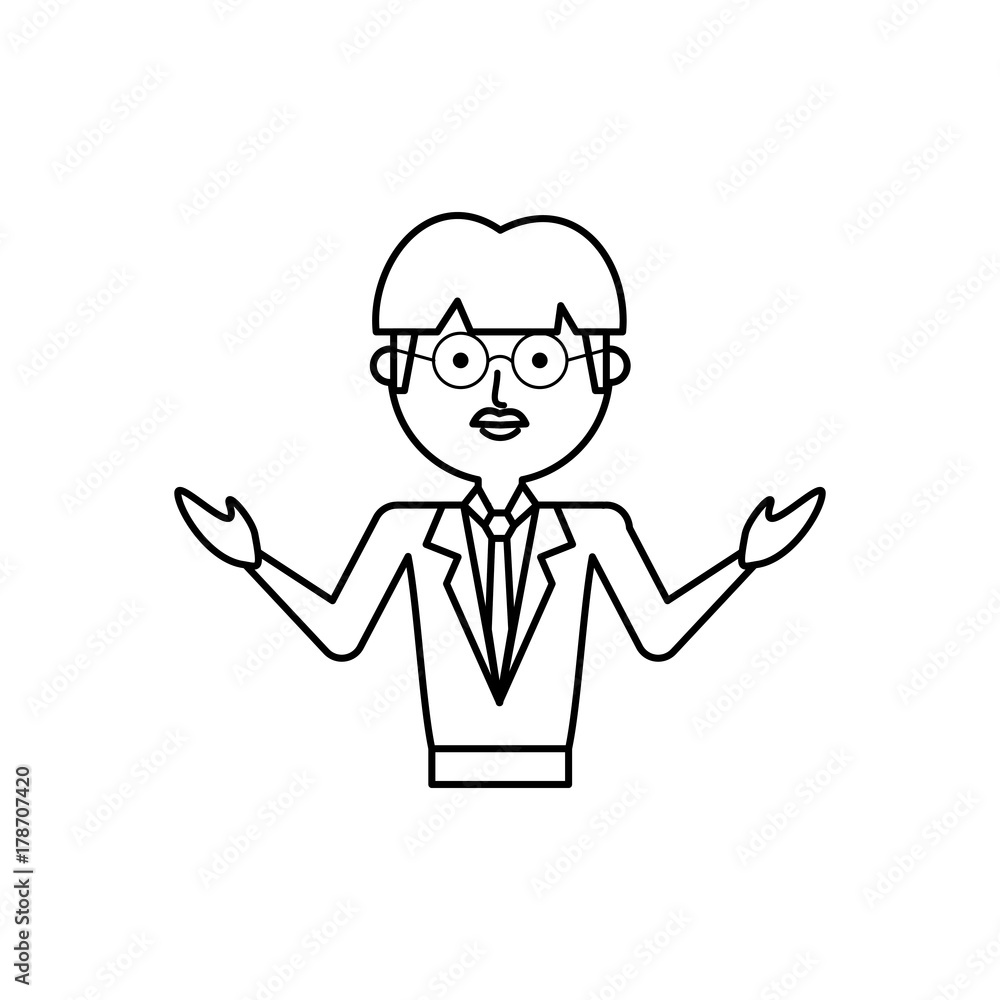 cartoon teacher man icon over white background vector illustration cartoon teacher man icon over white background vector illustration