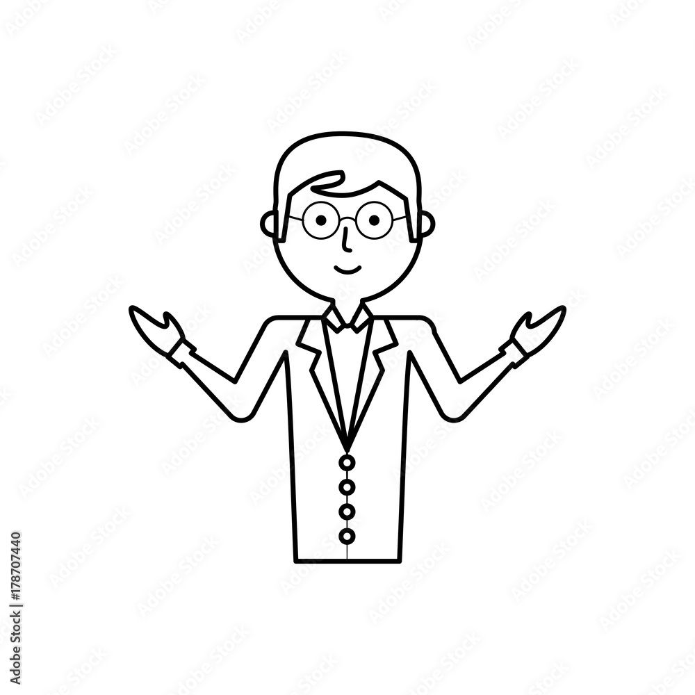 cartoon teacher man icon over white background vector illustration cartoon teacher man icon over white background vector illustration