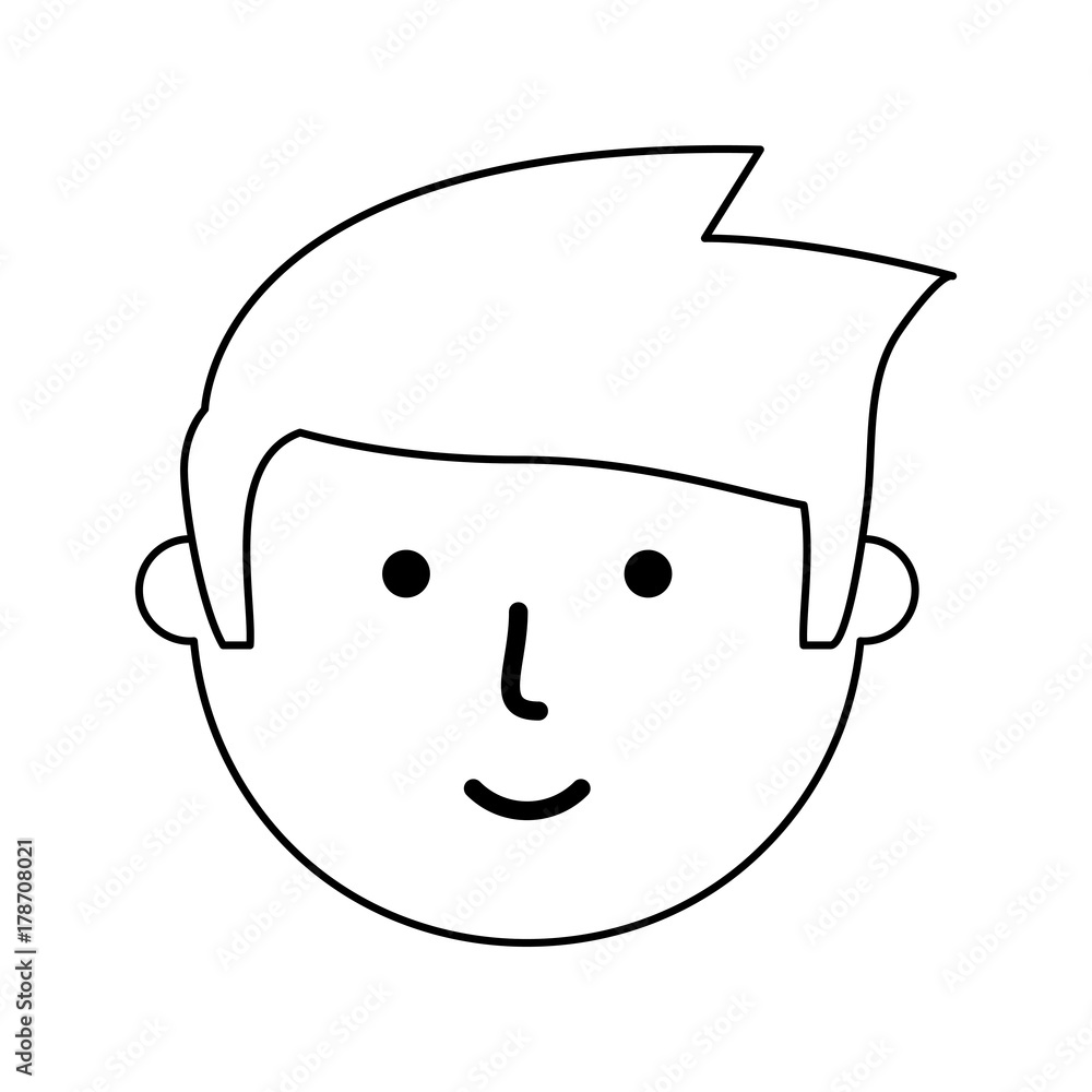 cartoon man face icon over white background vector illustration cartoon man face icon over white background vector illustration