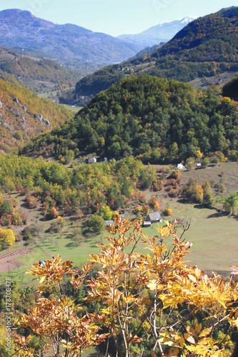 the monster in autumn in Montenegro