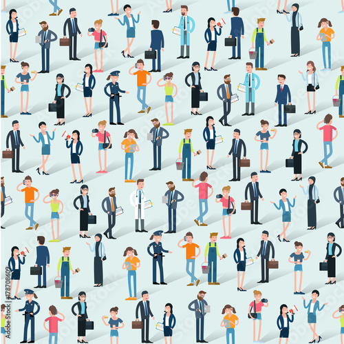 People crowd eamless