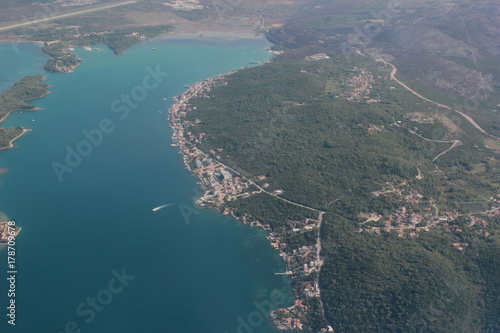 view from window on airplane