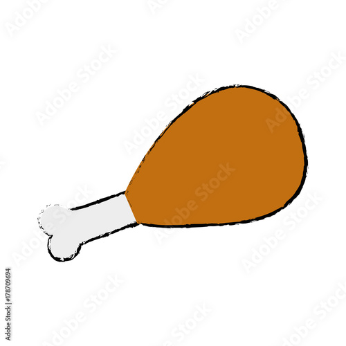 doodle chicken thigh roast resh food