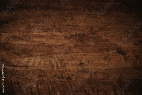 Old grunge dark textured wooden background The surface of the old brown wood texture