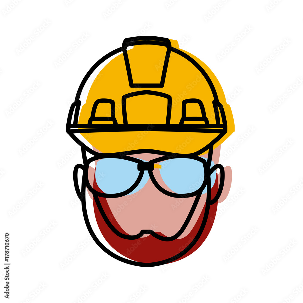 Construction worker cartoon icon vector illustration graphic design Construction worker cartoon icon vector illustration graphic design