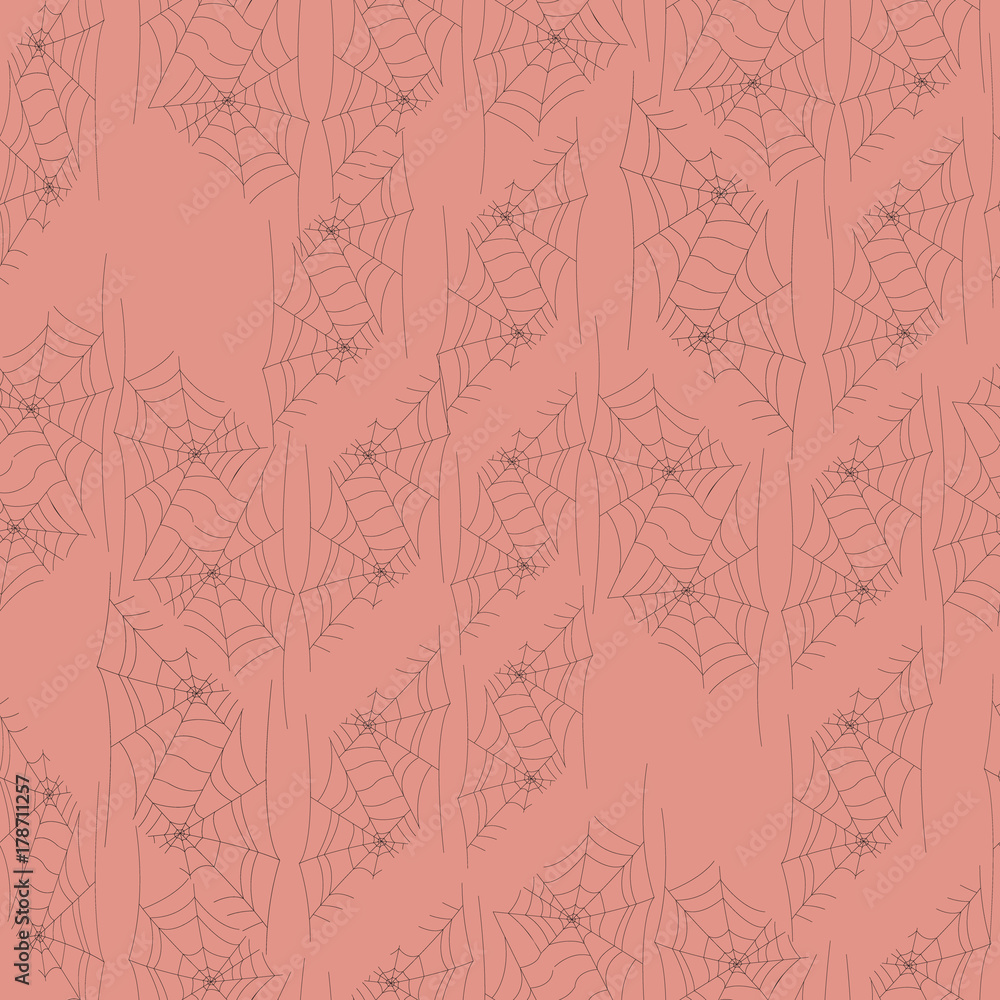 Fototapeta premium Seamless background with a cobweb