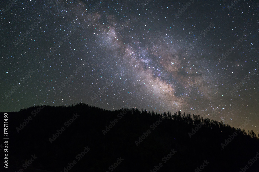 Milkyway Galaxy in Yosemite National Park Milkyway Galaxy in Yosemite National Park