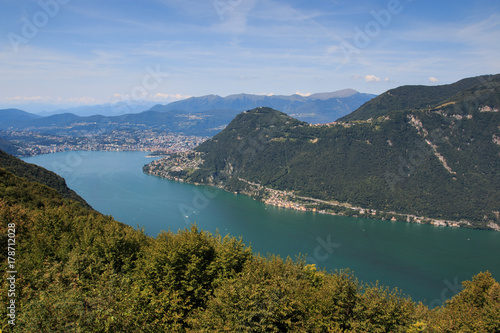 lago di Lugano dalla valle d'Intelvi
