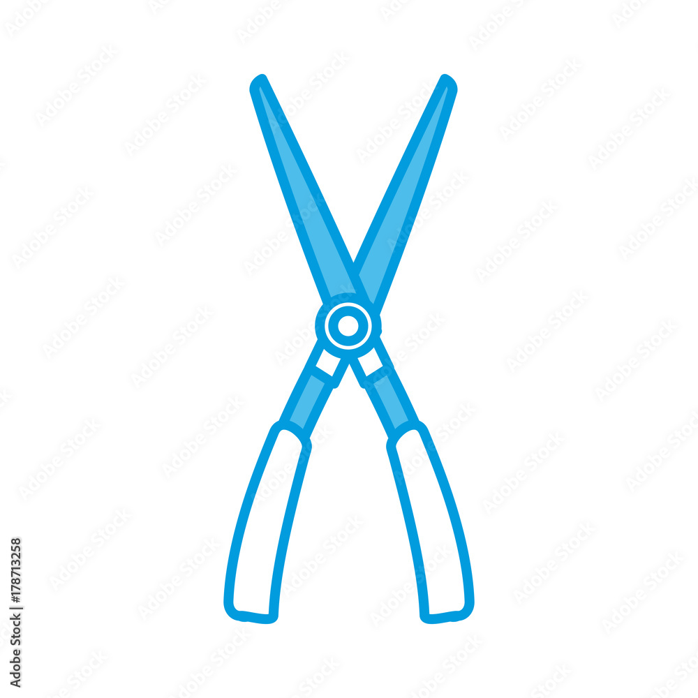 Gardening scissors tool icon vector illustration graphic design Gardening scissors tool icon vector illustration graphic design