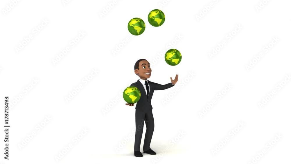 Fun businessman - 3D Animation Fun businessman - 3D Animation