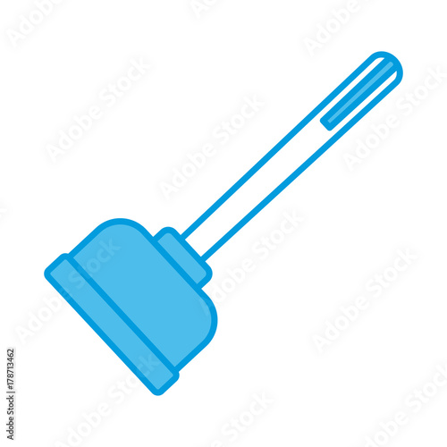 Toilet pump isolated icon vector illustration graphic design