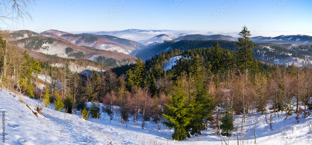 Landscape in the hills, Poland