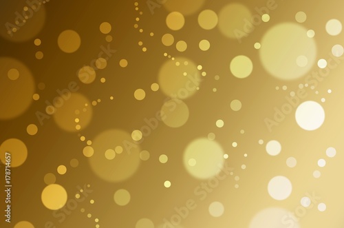 golden colorful light bokeh background, christmas holiday background, wallpaper, festival and holiday concept