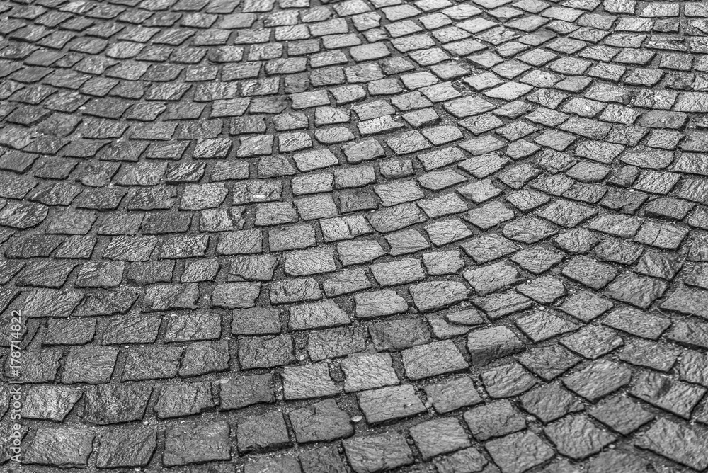 Texture of the paving stone pavers.