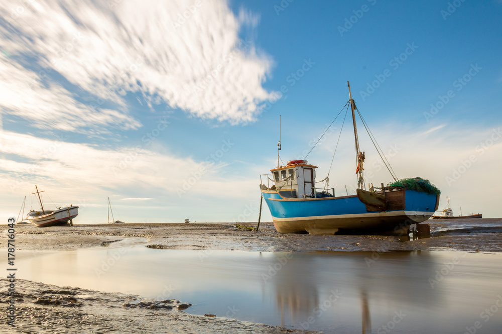 Naklejka premium Stranded fishing boat 2