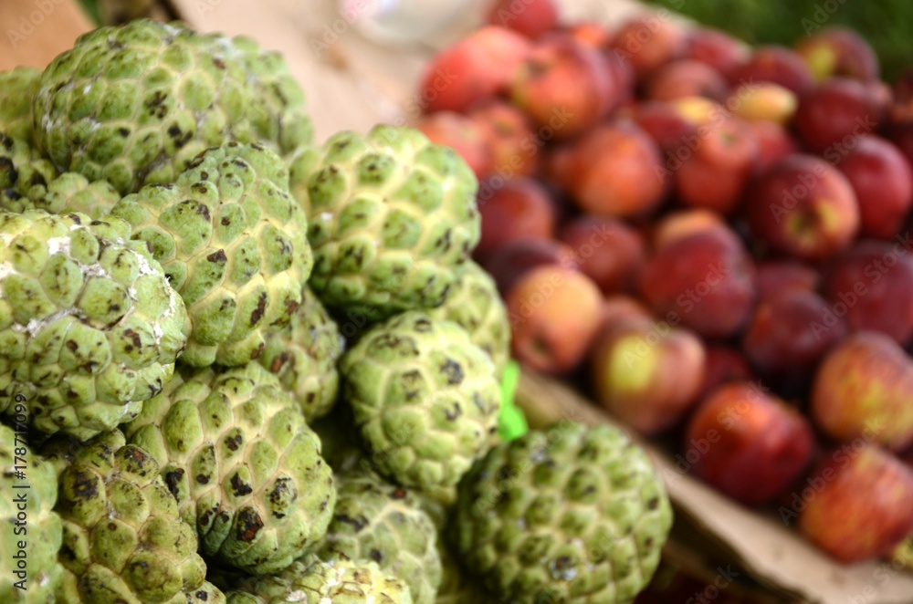 Fototapeta premium Marché aux fruits et légumes de Chengalpattu (Tamil Nadu-Inde)