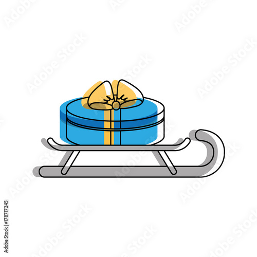 gift box icon over white background vector illustratio