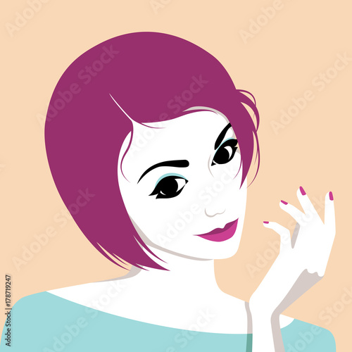 Girl saying maybe