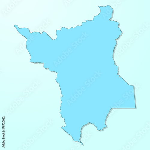 Roraima blue map on degraded background vector