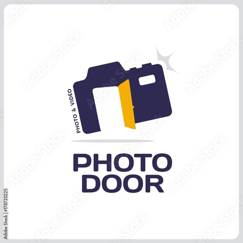 Modern vector professional sign logo phoro door photo