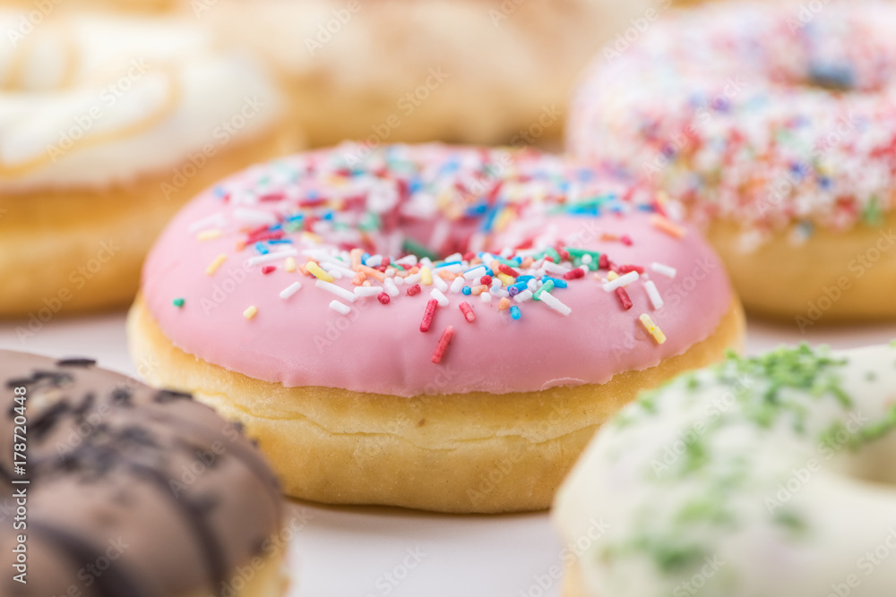 Fresh made Donuts (close-up shot) Fresh made Donuts (close-up shot)
