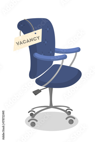 Isolated vacant chair