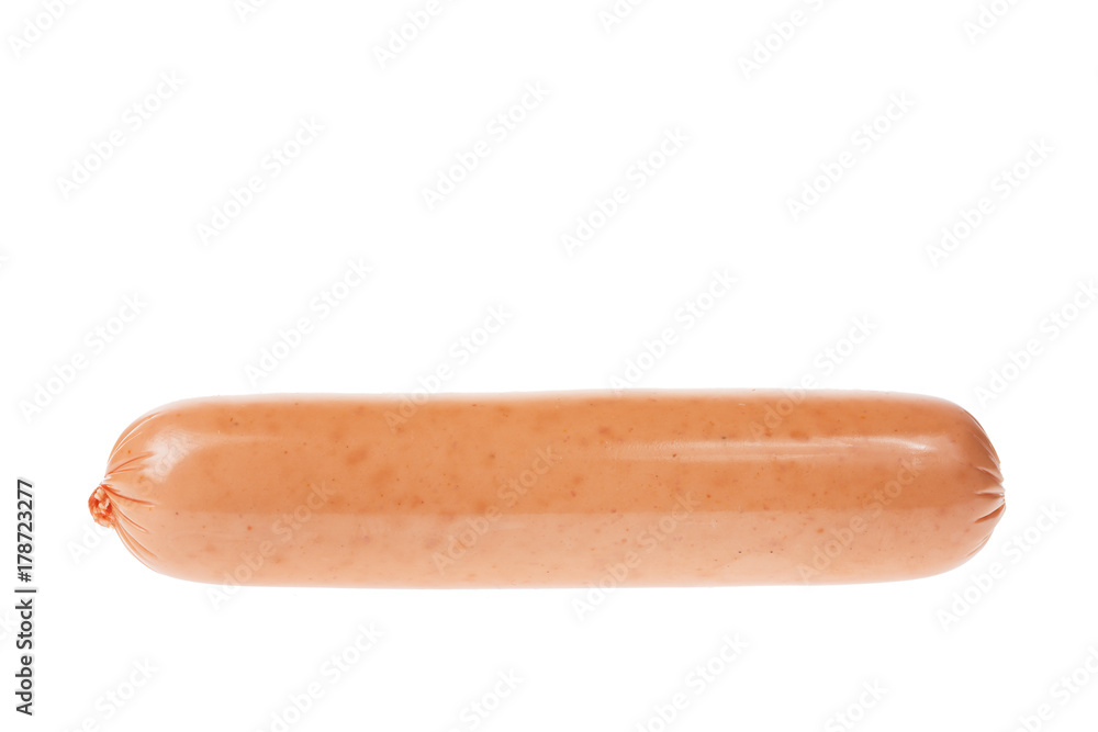 Sausage close up isolated on white background Sausage close up isolated on white background