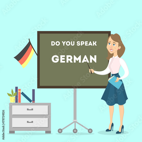 Female german teacher.