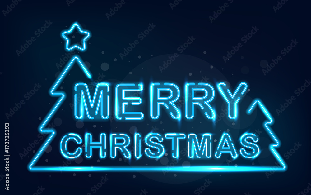 Merry Christmas neon. Merry Christmas neon.