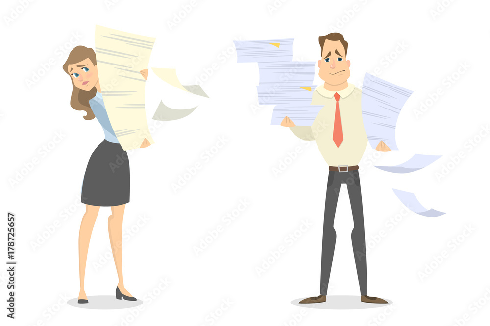Paper work in office. Paper work in office.