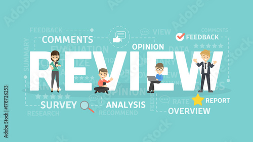 Review concept illustration.