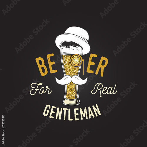 Vintage design for bar, pub and restaurant business.