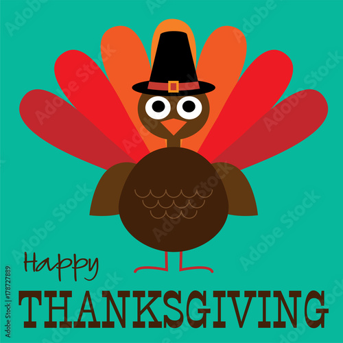  thanksgiving cute turkey graphic