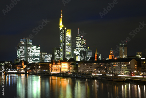 Panoramic view of Frankfurt am Main. Germany