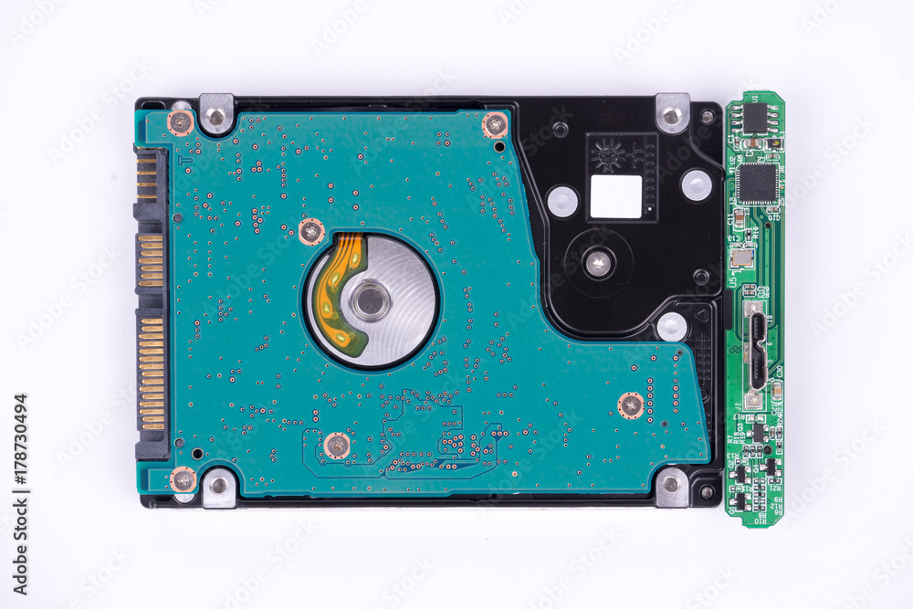 hard disk drive isolated on white background. hard disk drive isolated on white background.