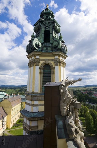 Top view of the tower of Ba...