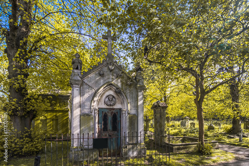 London, UK. Circa Octobre 2017. Mausoleum in Brompton Cemetery
