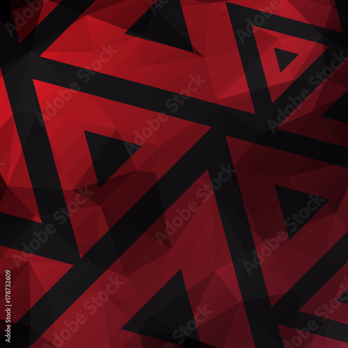 Abstract geometric low poly background vector design.